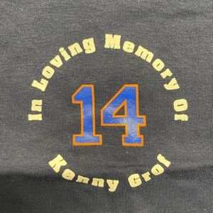 FDNY Kenny Grof Memorial T-Shirt. Size L. Navy. NEW